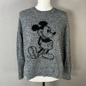 YT0886 【完売品】 UNIQLO ユニクロ Disney ディズニー ミッキースタンズ クルーネックセーター Mサイズ 長袖 251-402200