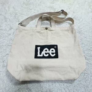 YT0938 100円スタート♪ Lee リー トートバッグ ショルダーベルト付き ヨコ43cm タテ35cm