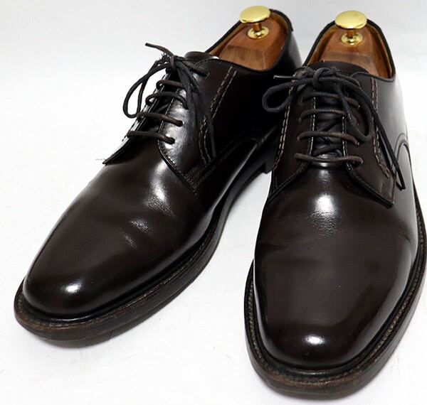 [良品] REGAL 25㎝EE 2504 ビジネスシューズ 外羽根　ブラウン　プレーントゥ　高級靴　本革　レザー　フォーマル　紳士靴　送料無料！