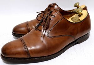 [ superior article ] original shoe keeper EDWARD GREEN 6.5 24.5. business shoes high class shoes original leather out feather strut Brown free shipping!