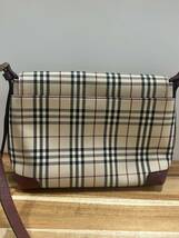 ②BURBERRY NOVA CHECK SHOULDER BAG バーバリー ノヴァチェック ショルダーバッグ カバン_画像3