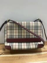 ②BURBERRY NOVA CHECK SHOULDER BAG バーバリー ノヴァチェック ショルダーバッグ カバン_画像1