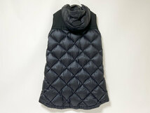 送料無料 MONCLER モンクレール レディース ロング ダウンベスト DUCOS GILET VEST デュコ フード ブラック サイズ:1 美品_画像5