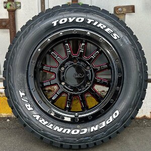 キャンプ仕様!! 16インチ 車検規格 ハイエース 200系 タイヤホイールセット トーヨー オープンカントリー RT 215/65R16 ホワイトレター