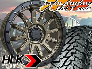 新品 16インチ タイヤホイール 4本セット 16×7.5J+35 ヨコハマ ジオランダー M/T G003 215/70R16 デリカ D5 RAV4 アウトランダー カスタム