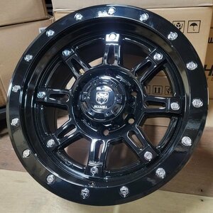 16インチ ホイール 1本 展示品 ガレージ インテリア アメリカンガレージ ホイールテーブル BLACKMAMBA ブラックマンバ 16x8J+0 139.7-6H