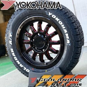 即納 新品 車検対応 200系 ハイエース レジアスエース 16インチ タイヤホイールセット YOKOHAMA GEOLANDAR AT G015 215/65R16