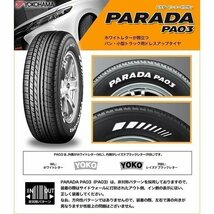 ハイエース 200系 16インチ ホワイトレター タイヤホイールセット 215/65R16 YOKOHAMA PARADA PA03 16x6.5J +38 139.7 6H 6穴_画像10