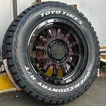 車検対応 200系 ハイエース 新品 16インチ タイヤホイールセット TOYO オープンカントリー RT 215/65R16 ホワイトレター_画像4