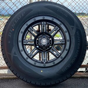 ハイラックス GUN125 215サーフ 国産スタッドレス 新品 17インチタイヤホイールセット DUNLOP WINTERMAX SJ8+ 265/65R17 265/70R17