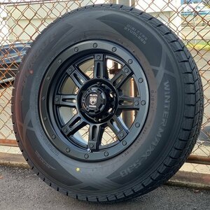 国産スタッドレス ハイラックス GUN125 215サーフ 新品17インチタイヤホイールセット DUNLOP WINTERMAX SJ8+ 265/65R17 265/70R17