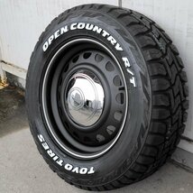 週末特価!! 即納!! ハイエース 200系 16インチ タイヤ ホイール 215/65R16C トーヨー オープンカントリー RT ホワイトレター D-STEEL_画像5