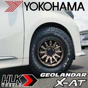 新品 16インチ タイヤホイールセット ヨコハマ ジオランダー X-AT 235/70R16 HLK ロックフォース アルファード ヴェルファイア デリカ RAV4