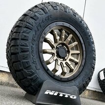 国産 NITTO RIDGEGRAPPLER 245/70R16 16インチ タイヤホイールセット 4本 DELICA D5 RAV4 CX-5 リフトアップ_画像6