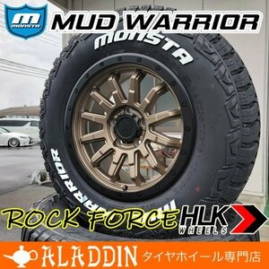 新品 16インチ タイヤホイールセット モンスタ マッドウォーリアー 215/70R16 ホワイトレター デリカD5 RAV4 エクストレイル CX5