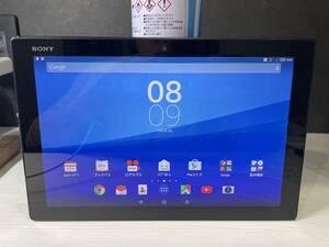 ◯判定 SIMフリー 美品 SOT31 ブラック Xperia Z4 tablet SIMロック解除済み