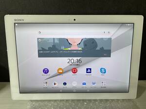 美品 SGP712 SONY Xperia Z4 Tablet ホワイト Wi-Fiモデル 国内版