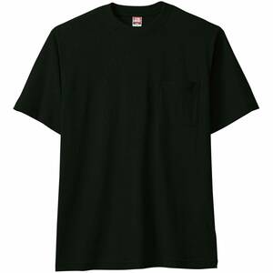 R0178 未使用 SOWA(ソーワ) 半袖Tシャツ(胸ポケット有り) ブラック Mサイズ 0001