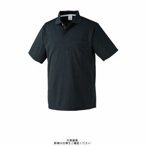 R0139 未使用 クロダルマ KURODARUMA 半袖ポロシャツ ブラック 5L 26446-49-5L