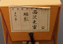 西沢光宣 『瑞松』 掛軸 二重箱 -189_画像6