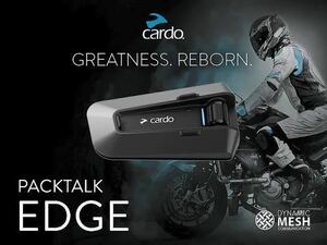 【新品未使用】Cardo Packtalk Edge 高性能 インカム 最新ver3.8 日本語設定済み 日本語説明書 化粧箱付き