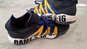 adidas Dame 6 バッシュ スニーカー ブラック US12 30cm