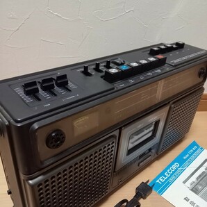 【ジャンク】4バンド ステレオラジオカセットレコーダー TELECORD Model CTR-810 昭和レトロ ラジカセ アンティーク マイナーブランド の画像3