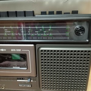 【ジャンク】4バンド ステレオラジオカセットレコーダー TELECORD Model CTR-810 昭和レトロ ラジカセ アンティーク マイナーブランド の画像9