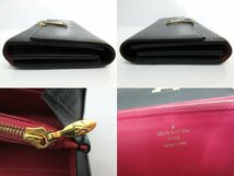 LOUIS VUITTON/ルイヴィトン：ポルトフォイユ・カプシーヌ 2つ折り長財布 M61248 二つ折り長財布 ノワール 17年製/正規品/LV_画像5