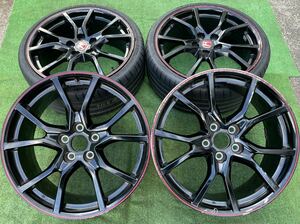 ホンダ シビックタイプR 純正 20インチ×8.5J＋60 PCD120×5穴 4本MICHELIN245/30ZR20 2本タイヤ付 。AN98