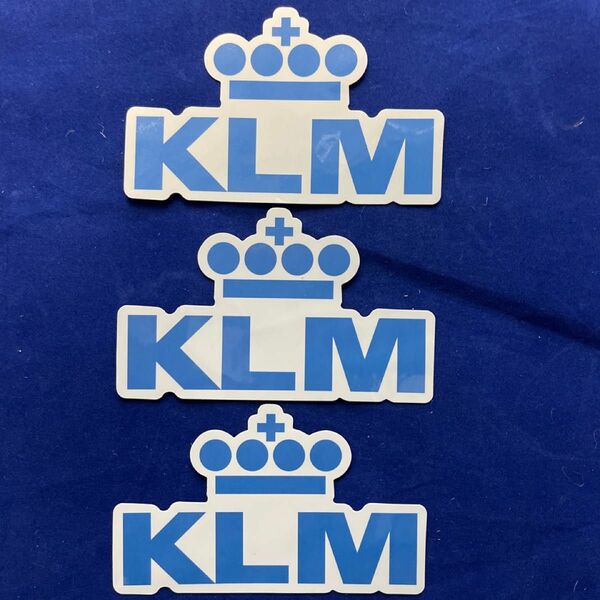 【新品】KLMオランダ航空 ステッカー 防水 3枚組