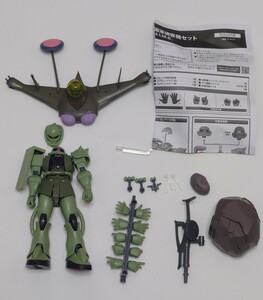 ROBOT魂 ＜SIDE MS＞ ザクⅡ＆ジオン公国軍偵察機セット ver. A.N.I.M.E. ククルス・ドアン ルッグン　中古　ジャンク