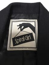 スパイラルガール ウール ロングジャケット テーラードジャケット 黒 M_画像2