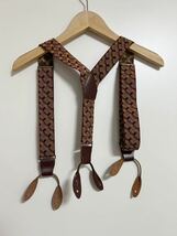 ＜6(ROKU)＞SUSPENDERS JACQUARD/サスペンダー　ワイン　231121_画像6