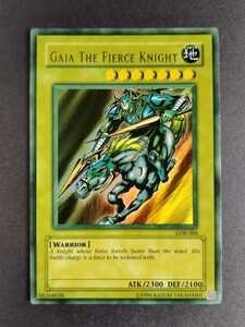 遊戯王 北米英語版希少品【LOB -００６ GAIA THE FIERCE KNIGHT】Ultra（２００２年発売）