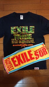 ★★★ EXILE 2014ツアーTシャツ とツアーマフラータオル 中古 ゆうパケットポスト送料２３０円 ★★★