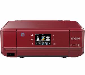 EPSON インクジェット複合機 Colorio EP-806AR 無線 有線 スマートフォンプリント Wi-Fi レッドプリンタ