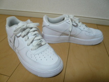 使用1回! 美品! NIKE AIR FORCE 1 ナイキ エアフォース1 AF1 DH2920-111 ホワイト×ホワイト 25.0cm_画像4