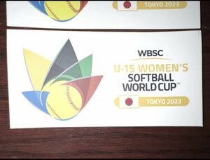 第1回WBSC 女子U-15 ソフトボール ワールドカップ2023 ステッカー ３枚