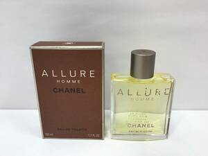 1694■　CHANEL シャネル アリュール オム ALLURE HOMME オードゥトワレット EDT 香水 50ml 残量多 箱有