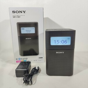 SONY SRF-V1BT Bluetooth機能付き AM/FMラジオ 2021年製 付属品完備　美品 ソニー BT ブラック 