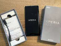 SONY Xperia XZ3 Black 64GB au SOV39 SIMフリー 白ロム エクスペリア 中古美品 有機ELで綺麗です。_画像2