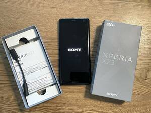 SONY Xperia XZ3 Black 64GB au SOV39 SIMフリー 白ロム エクスペリア 中古美品 有機ELで綺麗です。