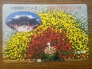 【使用済】　江東名所シリーズ　亀戸天神菊祭り’89