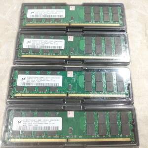 新品未使用 Micron マイクロン DDR2-800MHz 4GBx4　16GB　PC2-6400U 240PIN 片面16チップ AMD用 送料無料