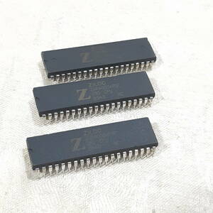 新品・未使用品 ZILOG Z80/3個セット IC ビンテージCPU Z84C0004PEC 84C0004 Z80-CPU 4Mhz　DIP-40　送料120円～ 