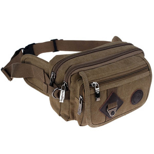  waist hip bag men's bag bag pocket great number zipper smartphone pouch military bag canvas multifunction . fishing bicycle 