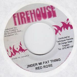 Epレコード　RED ROSE / UNDER MI FAT THING (SLENG TENG)