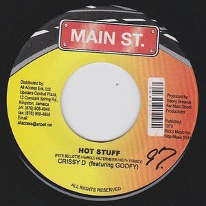 EPレコード　CRISSY D & GOOFY / HOT STUFF (TUFF)