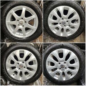 ★中古品★スズキ ソリオ MA36S 純正 アルミ 15×5J+45 100-4H スタッドレス TOYO OBSERVE GIZ2 165/65R15 2021年製【他商品と同梱歓迎】